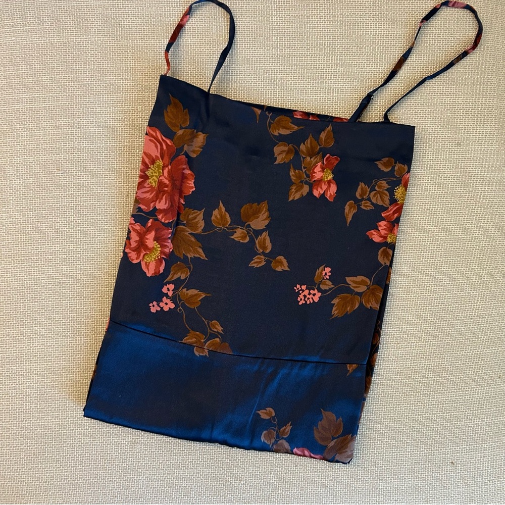 Reformation Frankie Silk Maxi Dress - Core Navy Red Floral Wedding Cocktail - Picture 5 of 10